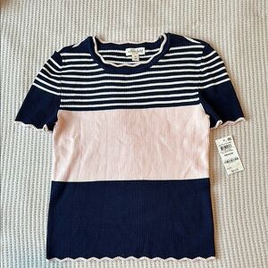 Maison Jules short sleeve sweater top